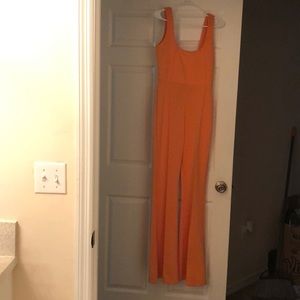Orange trendy jumpsuit